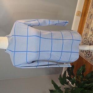 Loft Petites Light Blue Soft Pullover Mock Turtleneck Sweater Size XXSP